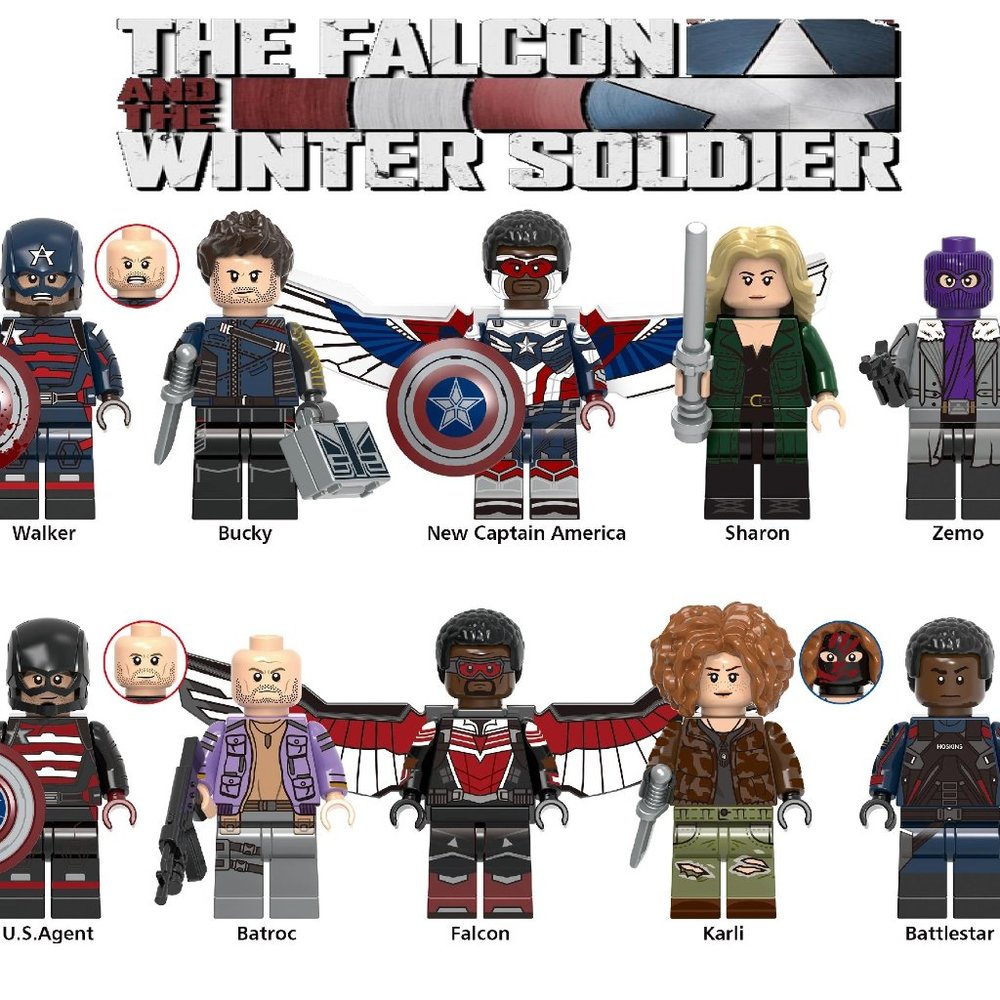 Falcon and the Winter Solider custom designed minifigure set of 10